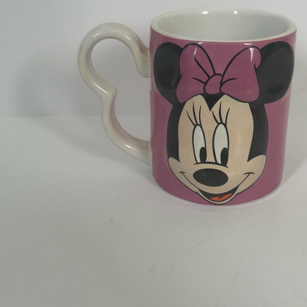 Disney Minnie Mouse Pink and White Mug